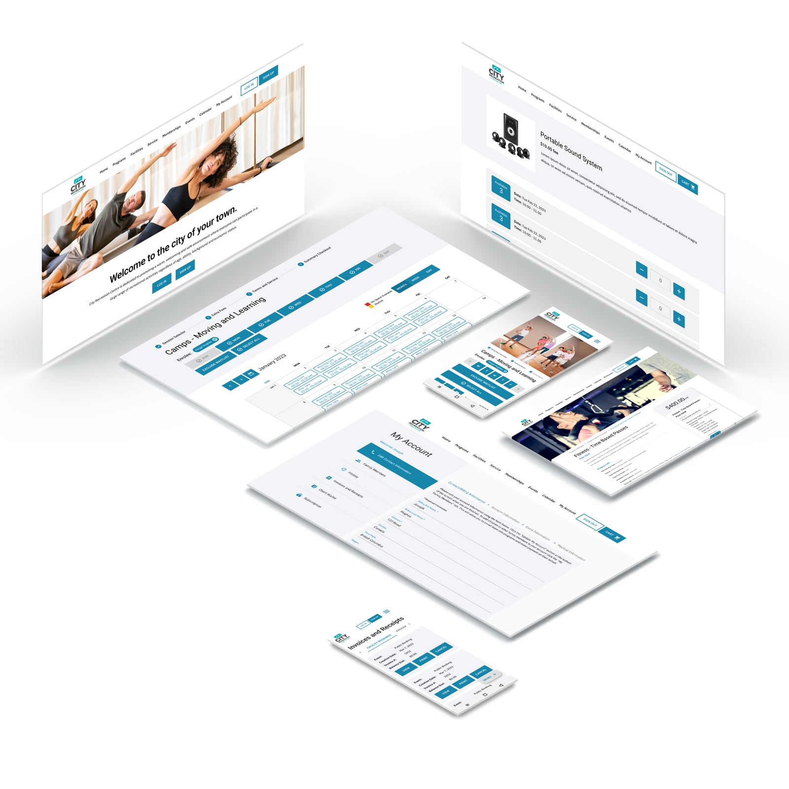 Univerus Public Access Website Mockup
